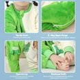 thumbnail image 3 of ATAIKU Toddler Sleeping Sack 9M-6T Winter Warm Flannel 2-Way Zipper Baby Sleep Sack with Feet, Infant Animal Dinosaur Wearable Blanket, 3 of 9