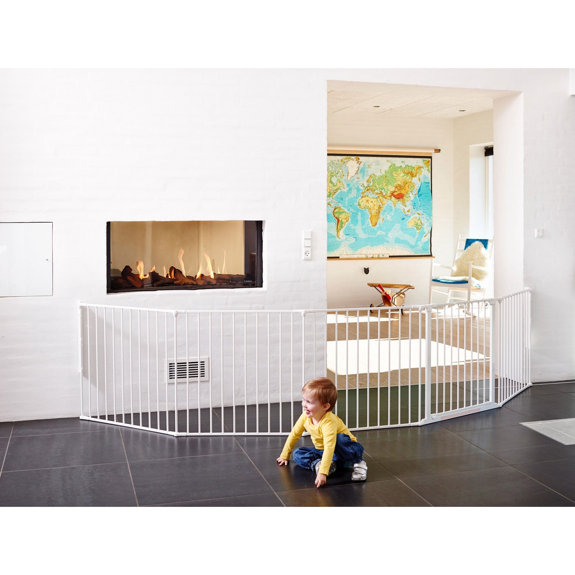 Scandinavian Pet Design Pet Flex System XXL Wall Mounted Dog Gate, White