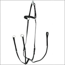 Horze Adjustable Horse Hunting Breastplate Martingale Blue Full Size Black