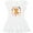 AA-White, variant on Inktastic Cute Puppy Valentine with Hearts and Bones Girls Baby Dress
