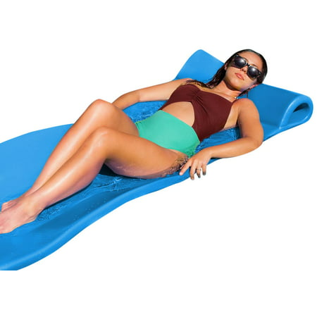 Texas Recreation Sunray Swimming Foam Pool Floating Mattress, Marina Blue, 1.25