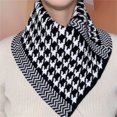 thumbnail image 2 of AWZXDE Women Autumn Winter Warm Triangle Neck Wrap Scarf Set Soft Knit Shawl Fashionable Accessory For Casual Daily Wear Outdoor White, 2 of 4