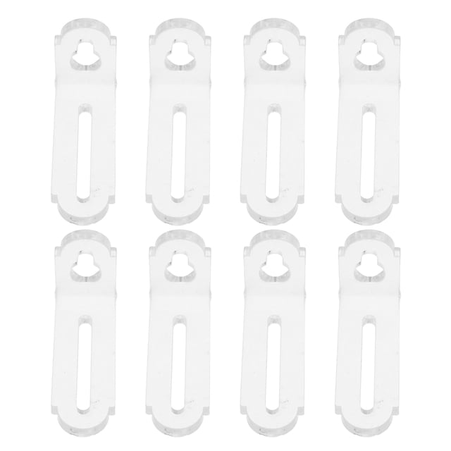 Miangastore 8pcs Acrylic Corner Brackets Decorative Clear Box Right Angle Joint Brace Support Hardware For Furniture Drawer Stand