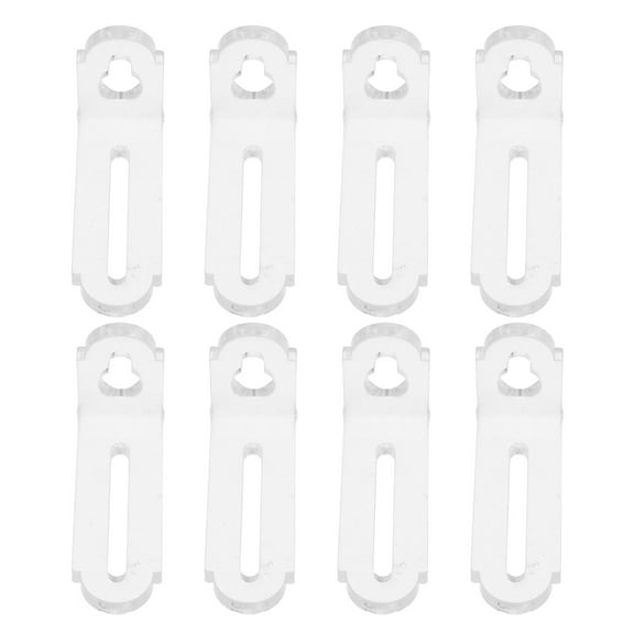 Hemoton 8pcs L Brackets Transparent Acrylic Corner Bracket Clear 90 Degree Support Brace Right Angle Shelf Bracket For Wood Furniture Box Fixation