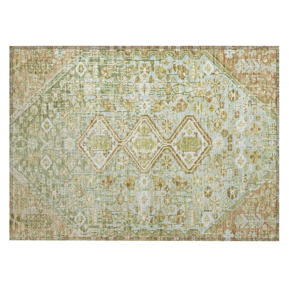 Dalyn Rugs Machine Washable Indoor/Outdoor Chantille Sage 1'8" x 2'6" Rug