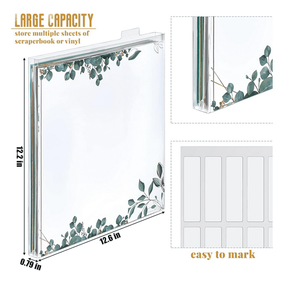 12x12 Scrapbook Paper Storage Organizer Clear Loading Files A