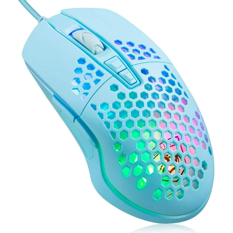 LTC RGB Gaming Mouse, Lightweight Honeycomb Shell, 6400DPI