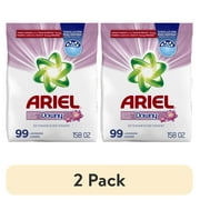 (2 pack) Ariel Laundry Detergent Powder With a Touch of Downy Freshness, 158 oz, 99 Loads