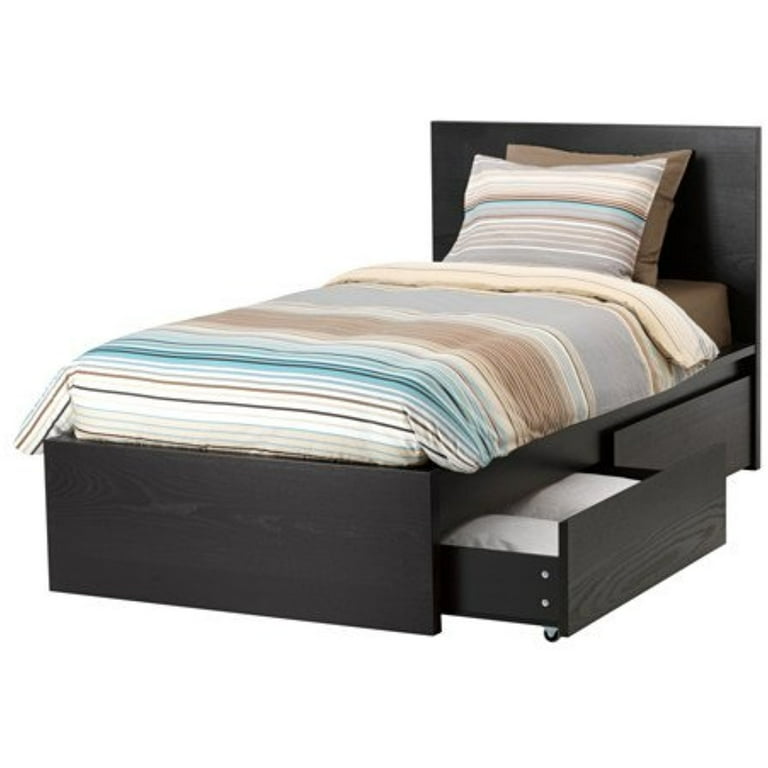 Ikea malm twin bed with drawers deals