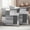 Gray,White, variant on Brown Vintage Wooden Outdoor Waterproof Pillow Covers, Rustic Farmhouse Wood Plank Patchwork Decorative Square Throw Pillowcase Sofa Cushion Sham for Patio/Couch/Chair, 16"x16" 2 Pack