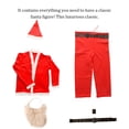 thumbnail image 3 of Toystoory Ropa navideña Trajes Piel Amigable Cosplay Traje de manga larga Tela no tejida Elástico Traje de Papá Noel Pantalones Guantes Kits de decoración para fiestas Toystoory HA068334-00, 3 of 6