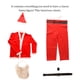 thumbnail image 5 of Wosthever Ropa navideña Trajes Piel Amigable Cosplay Traje de manga larga Tela no tejida Elástico Traje de Papá Noel Pantalones Guantes Kits de decoración para fiestas Wosthever HA068334-00, 5 of 6