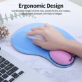 thumbnail image 5 of Queilt 2 Silicone Mouse Pad Cute Cartoon Anti-slip Mouse Mat with Wrist Rest Smooth Movement Accurate Positioning for PC Laptop Bowknot（butt frog）, 5 of 5