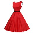 thumbnail image 2 of Lady Plain Vintage Rockabilly Hepburn Robe de Cocktail Robes de Soirée, 2 of 5