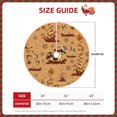 thumbnail image 4 of Balery Brown Mushrooms Printed Christmas Tree Skirt , Merry Christmas Party Christmas Tree Decoration,Adjustable Tree Skirt-30", 4 of 8