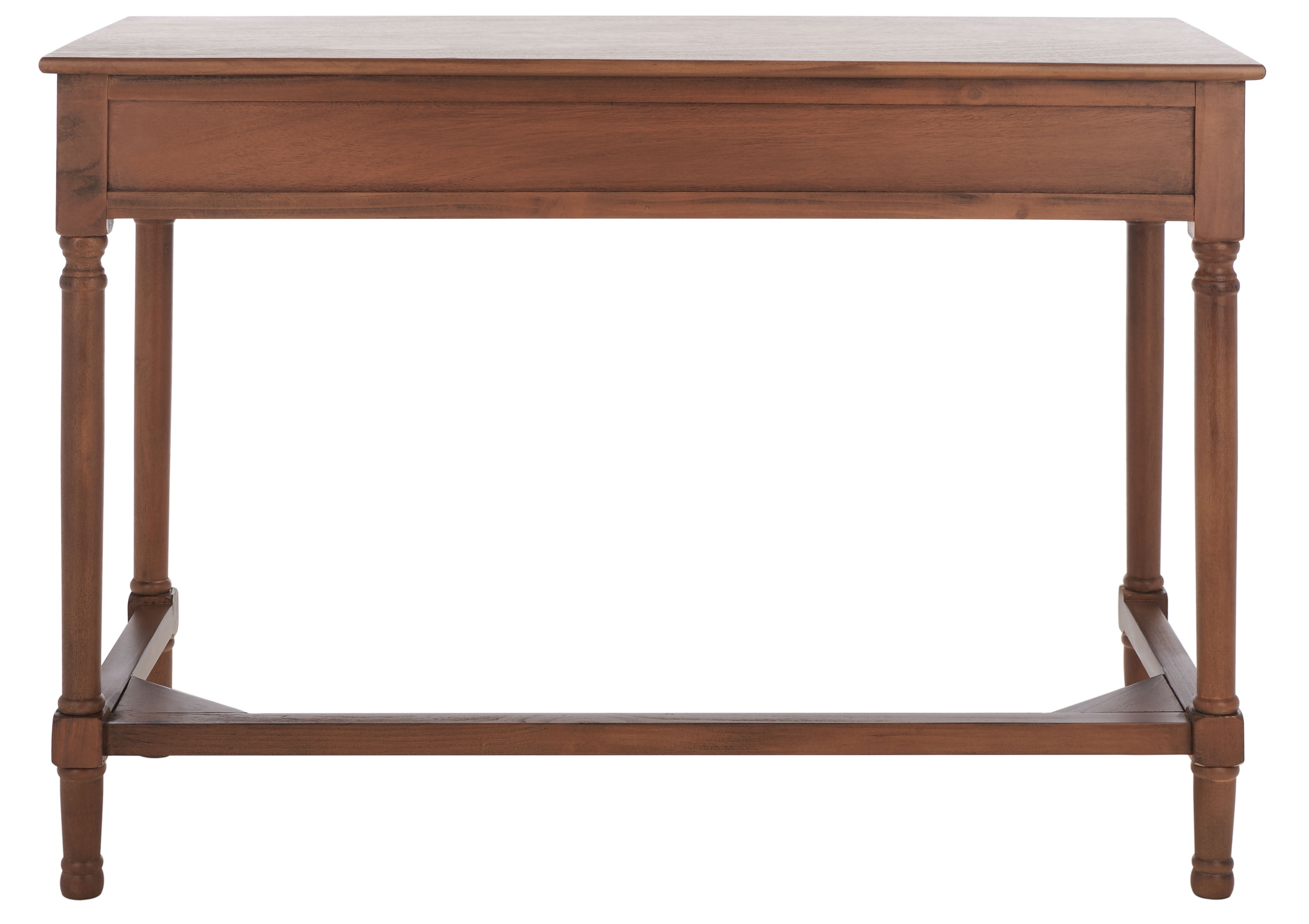 SAFAVIEH Layce Solid Retro 2 Drawer Writing Desk, Brown