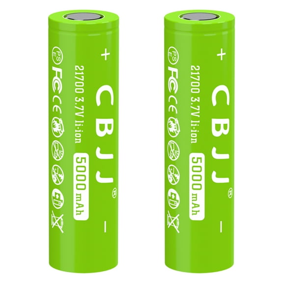 3.7V 2￵1￵7￵0￵0 Rechargeable Battery Lithium 5000mAh for LED Flashlight,Toys,Headlamps, RC Cars,Garden Lights and Other Electronic Devices