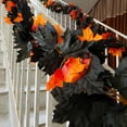 thumbnail image 4 of MOQIN 6PCS Fall Maple Leaves Garland 5.6Ft Artificial Maple Autumn Garland Hanging Fall Vines Table Decorations Front Door Fall Decor Thanksgiving Decorations Decor, 4 of 7