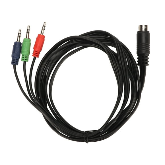Mini DIN 9 Pin To 3.5mm Cable PVC Material DIN Sound Cord Plug And Play For Amplifier