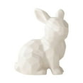 thumbnail image 1 of Estatua de conejo, estatua de animal, adorno de mesa de recuerdo, decoración de conejo de Pascua para Blanco, 1 of 9