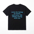 thumbnail image 2 of Women's Black Funny Graphic T Shirt, Casual Short Sleeve Crew Neck Cotton Blend Tee, Oversized Streetwear Summer Shirt, 2 of 7
