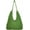 Green, variant on Casual Straw Shoulder Bags for Women Woven Handbags Large Bucket Hobo Tote Bag Summer Beach Top Handle Purse