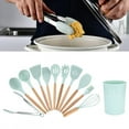 thumbnail image 1 of ANGGREK Home Supplies,Cookware Set,12Pcs Light Green Silicone Non‑Stick Kitchenware Set With Storage Box, 1 of 8