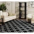 thumbnail image 4 of SAFAVIEH Cambridge Kyle Geometric Wool Area Rug, Black/Ivory, 8' x 10', 4 of 9
