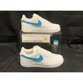 thumbnail image 1 of Ni&ke Air Force 1 Low (Blue Turquoise Custom Painted Swoosh) Men’s Size 11, 1 of 6