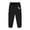 Black, variant on ZXLBBD Boys Elastic Waist Dinosaur Emborider Sweatpants with Pockets Casual Joggers Sports Child Cute Sweat Pants Versatile Outdoor