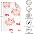 thumbnail image 3 of Coolnut Cute Pig Kitchen Dish Towel Set of 4, Soft Absorbent Drying Dishcloths Dish Towels with Hanging Loop for Kitchen Bathroom Bar Home Decor, 28 x 18 Inch Washcloth Gift, 3 of 7