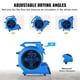thumbnail image 4 of VEVOR Air Mover, 1/2 HP 2600 CFM Secador de alfombras para refrigeración y ventilación, ventilador de piso portátil con 4 ángulos de soplado y función de tiempo, para limpieza, hogar, uso comercial, 4 of 5