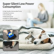 Cat Water Fountain, 67oz/2L Automatic Pet Water Fountain with Silicone Mat
