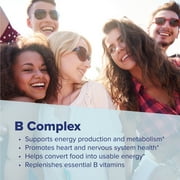 مجمع توازن المصدر الفائق B - ملحق دعم الطاقة مع حمض الفوليك وفيتامينات B - يدعم صحة القلب والعضلات - مكملات فيتامين B تساعد على صحة المناعة - 60 قرصًا سريع الذوبان