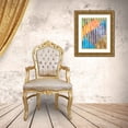 thumbnail image 3 of Moore, Regina 26x32 Gold Ornate Wood Framed with Double Matting Museum Art Print Titled - Quilted Monoprints V, 3 of 4