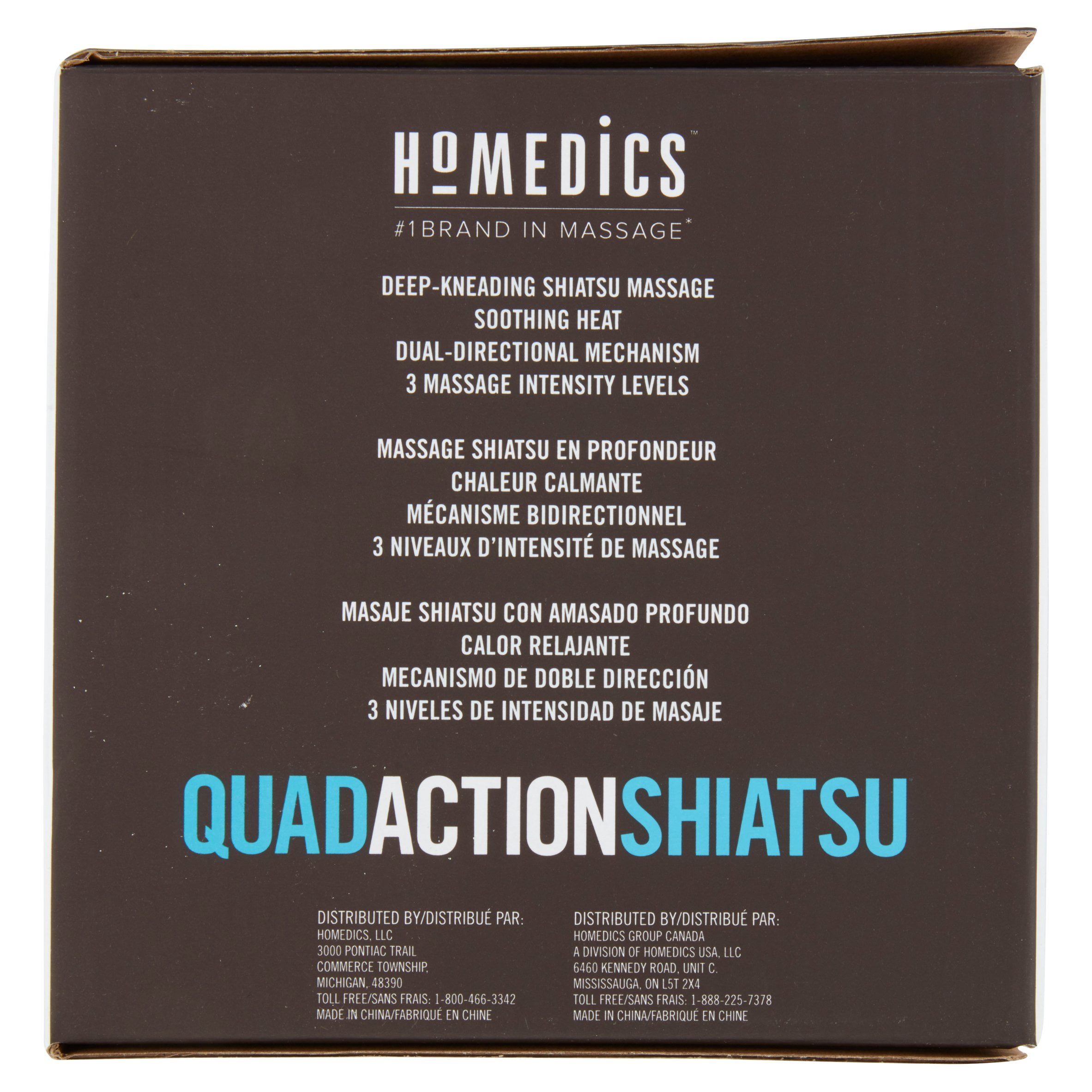 HoMedics Quad Action Shiatsu Kneading Neck & Shoulder Massager