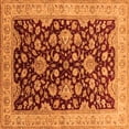 thumbnail image 1 of Ahgly Company Indoor Square Oriental Orange Traditional Area Rugs, 6' Square, 1 of 4