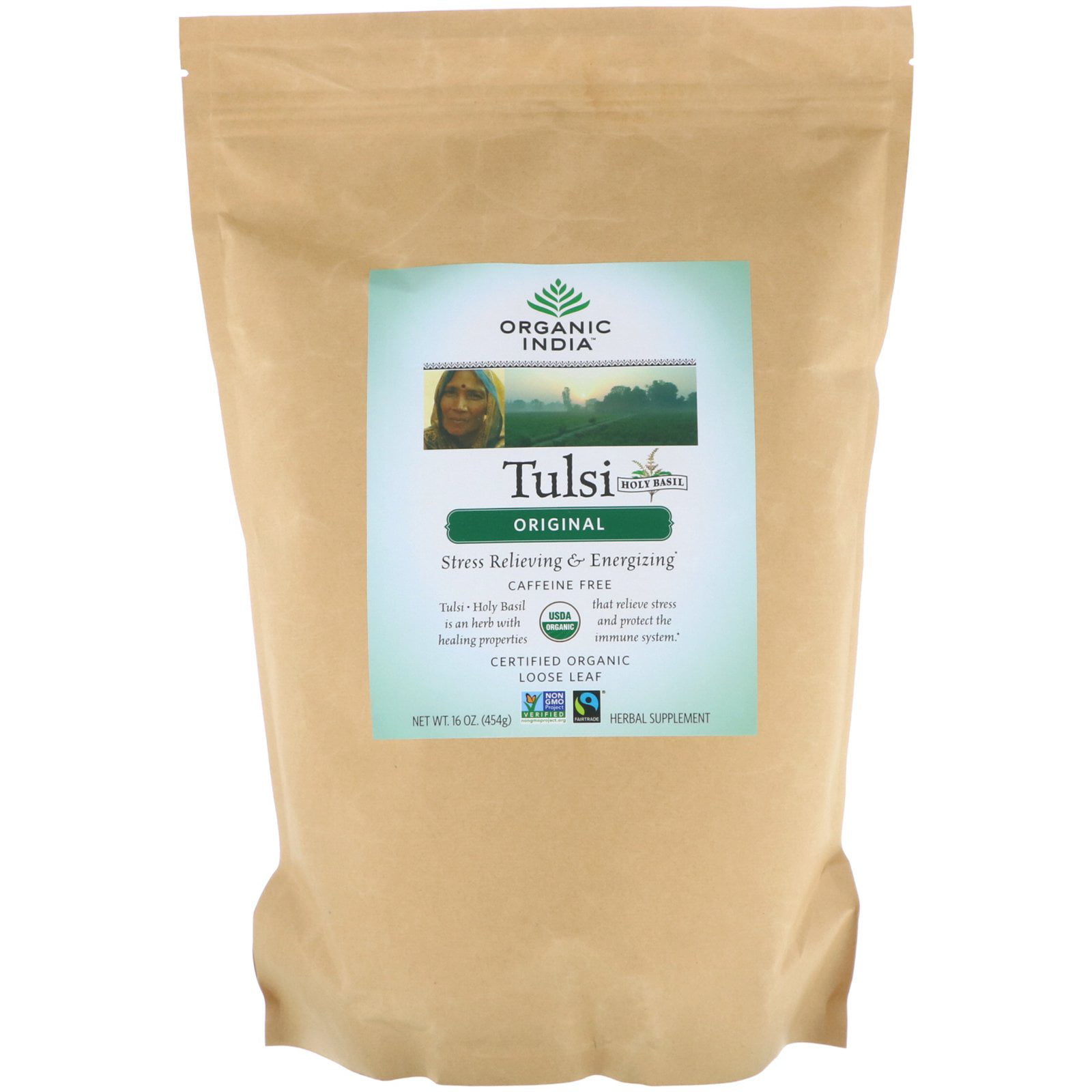 Tulsi Loose Leaf Tea, Original, CaffeineFree, 16 oz (454 g), Organic