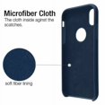 thumbnail image 2 of Kaleidio Case For Apple iPhone XS Max (6.5") [Liquid Silicone] Smooth Hybrid Protector [Soft Microfiber Interior] Skin Cover w/ Overbrawn Prying Tool [Blue], 2 of 6