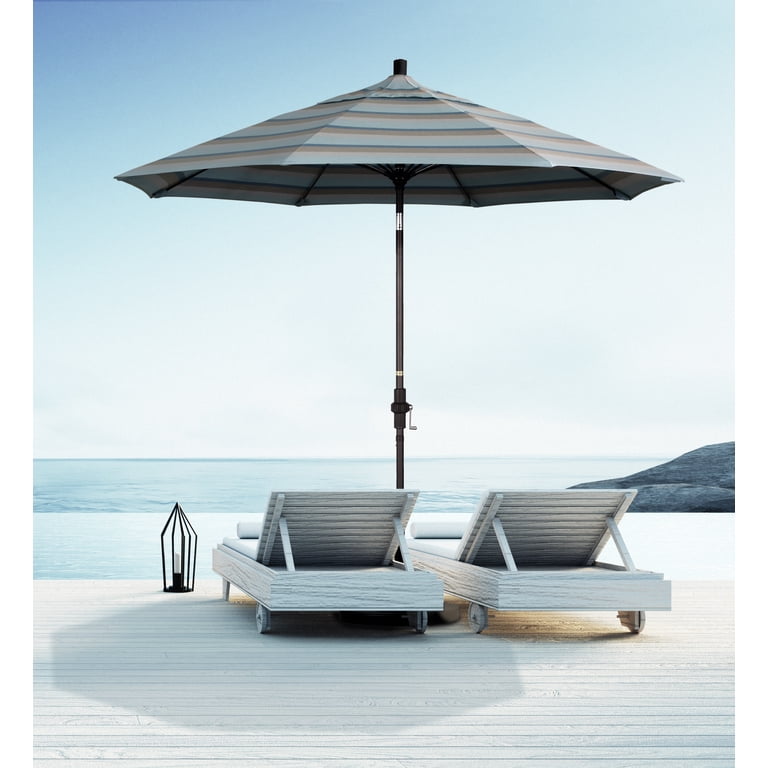 california umbrella patio market umbrella fiberglass tilt gscuf Galtech 737 ft fiberglass market umbrella with crank liftthe industry standard has been raised by this 9 California Umbrella 9' Round Aluminum
