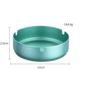 1 Ashtray Stainless Steel High Temperature Resistant Drop Resistant Round Design Ashtray