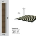 thumbnail image 3 of MG-1011 Medium Slats Maple Polystyrene Wood Slat Walls (73.5 Sq.ft / Pack) - 10 Pieces, 3 of 5