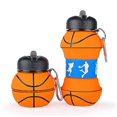 thumbnail image 1 of Foldable Silicone Water Bottle, Kid Friendly Kids Water Bottle With Ca, 1 of 5