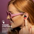 thumbnail image 4 of JLab Go Air Pop Bluetooth Earbuds, True Wireless with Charging Case, Black, 4 of 9