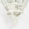thumbnail image 5 of Open Box Satco Central Park White Transitional Outdoor w/ 3 Light 60W, 5 of 14