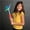 Multicolor, variant on Large Musical LED Butterfly Wand