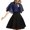 Navy, variant on HJYCHN Head Scarf for Women Women's Solid Color Button Sunscreen Fashion Shawl Scarf Scarves Poncho Shawl Black One Size