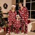 thumbnail image 6 of Family Christmas Pajamas Matching Sets Silk Casual Matching Set for Family, 6 of 9