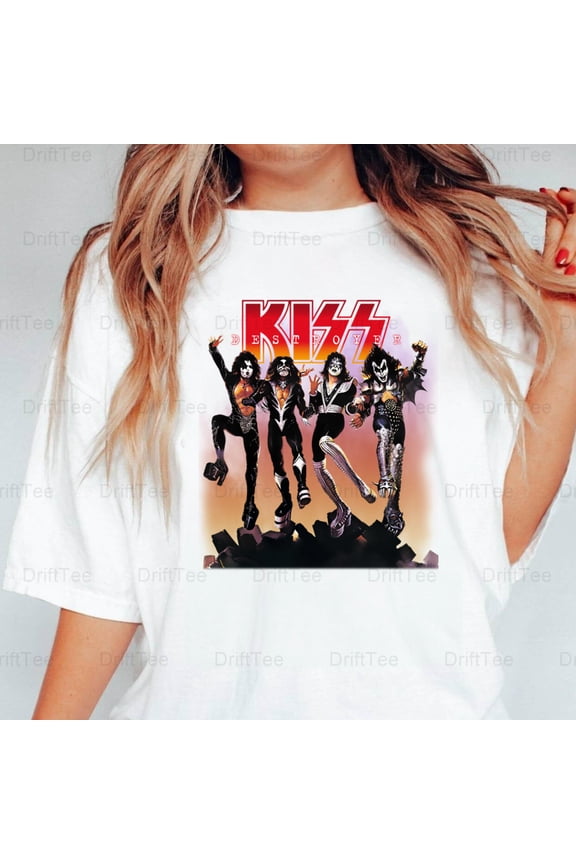 KISS Destroyer Vintage Retro Music Hard Rock Band Classic Album Art Fan T-Shirt Unisex, up to 5XL