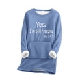 thumbnail image 1 of Birdeem sous-Vêtements d'Hiver Décontractés pour Femmes, Mode en Peluche Chaude, Manches Longues, Col Rond, 1 of 1